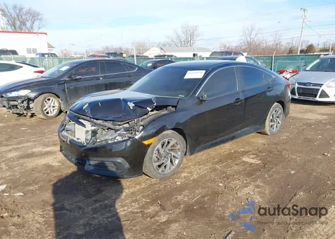 2016 Honda Civic Lx from USA, damaged, VIN 19XFC2F50GE052472